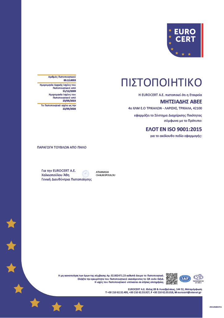 ISO Certificate